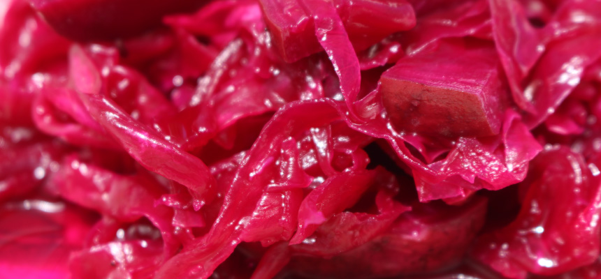 Red cabbage and beetroot sauerkraut